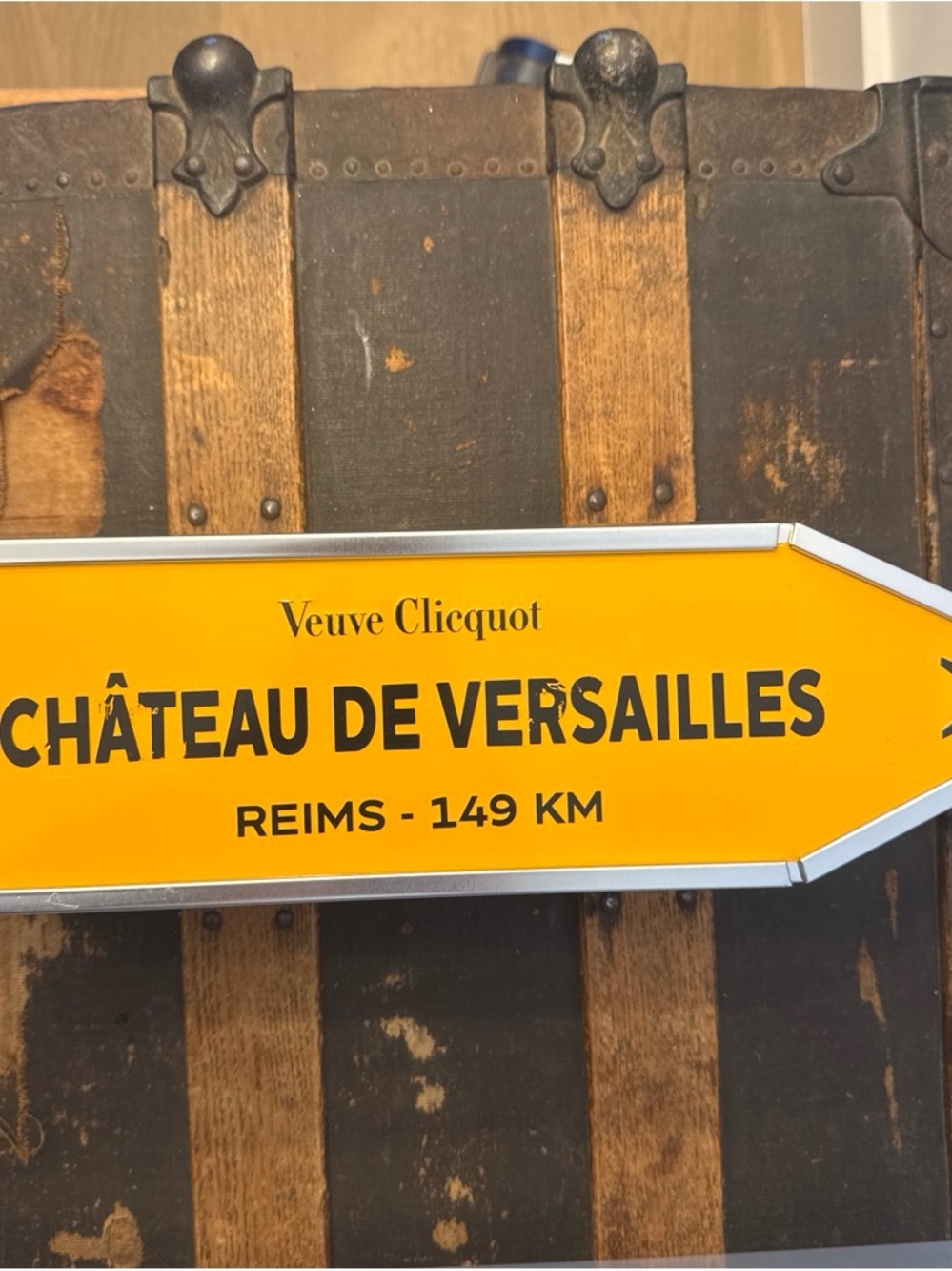 Yellow Château de Versailles Wall Sign